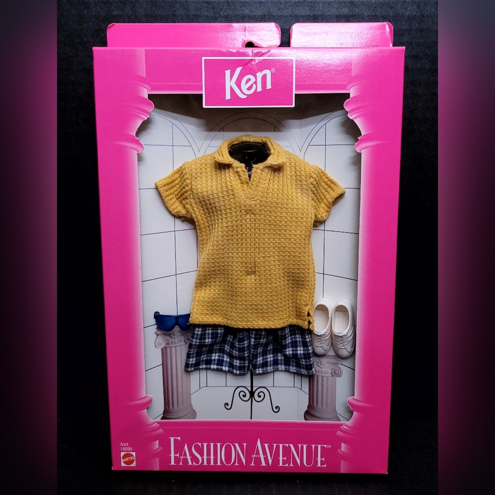1997 Ken Fashion Avenue #18009 Yellow Polo Shirt